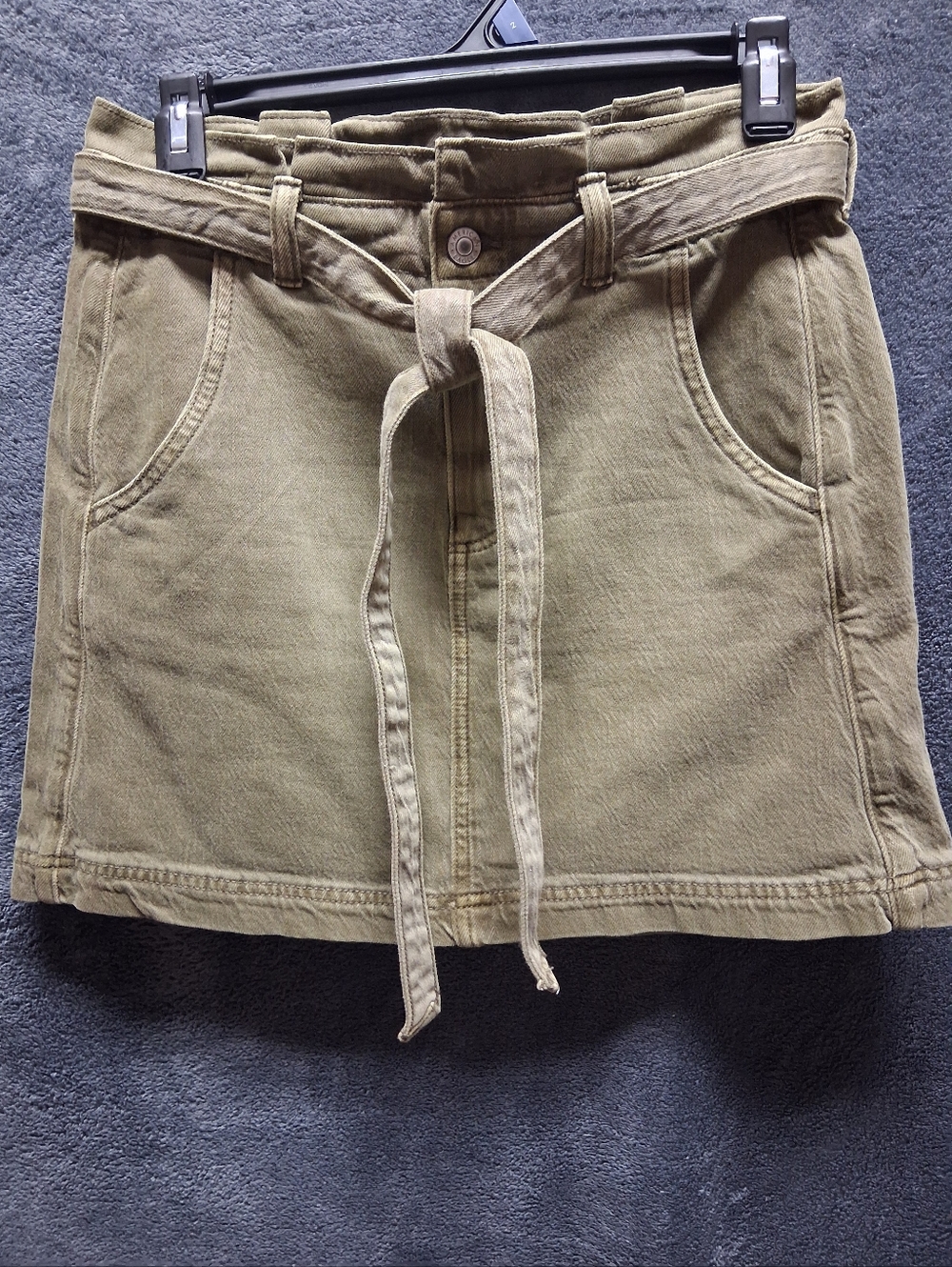 American Eagle Green Denim Skirt Sz 5